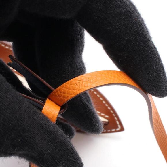 HERMES Orange Leather Charm - Picture 4 of 4